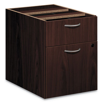 HON® Foundation Hanging 3-4-height Pedestal File, Left-right, 2-drawer: Box-file, Legal-letter, Mahogany, 15.42 X 20.41 X 20.58 freeshipping - TVN Wholesale